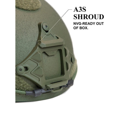 ATE® GEN2 Ballistic Helmet | NIJ IIIA High-Cut – Hard Head Veterans