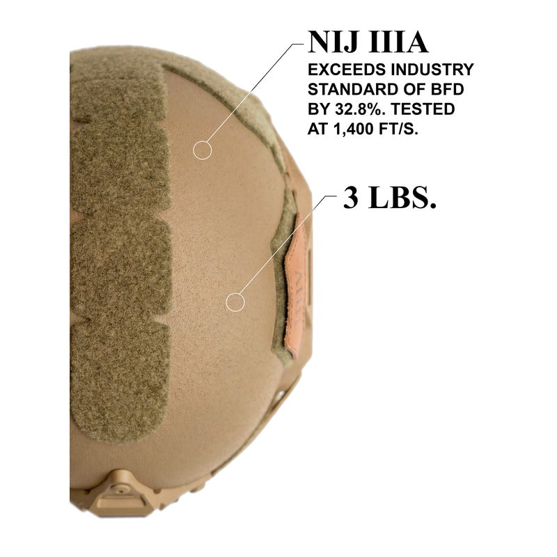 ATE® GEN2 Ballistic Helmet | NIJ IIIA High-Cut – Hard Head Veterans