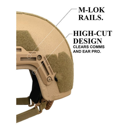 ATE® GEN2 Ballistic Helmet | NIJ IIIA High-Cut – Hard Head Veterans