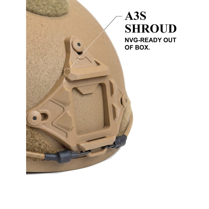 ATE® GEN2 Ballistic Helmet | NIJ IIIA High-Cut – Hard Head Veterans