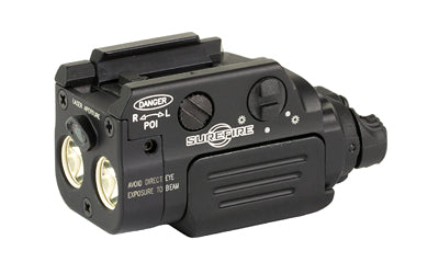 Surefire  |  Rechargeable Weapon Light w/Laser |  Fits Pistol and Picatinny Rails |  800 Lumens |  Green Laser |  Anodized Finish |  Black XR2-A-GN