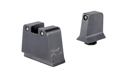 Trijicon Suppressor/Optic Height |  Night Sights |  White Front with White Rear & Green Lamps |  Fits GLOCK 42/43/43X/48
